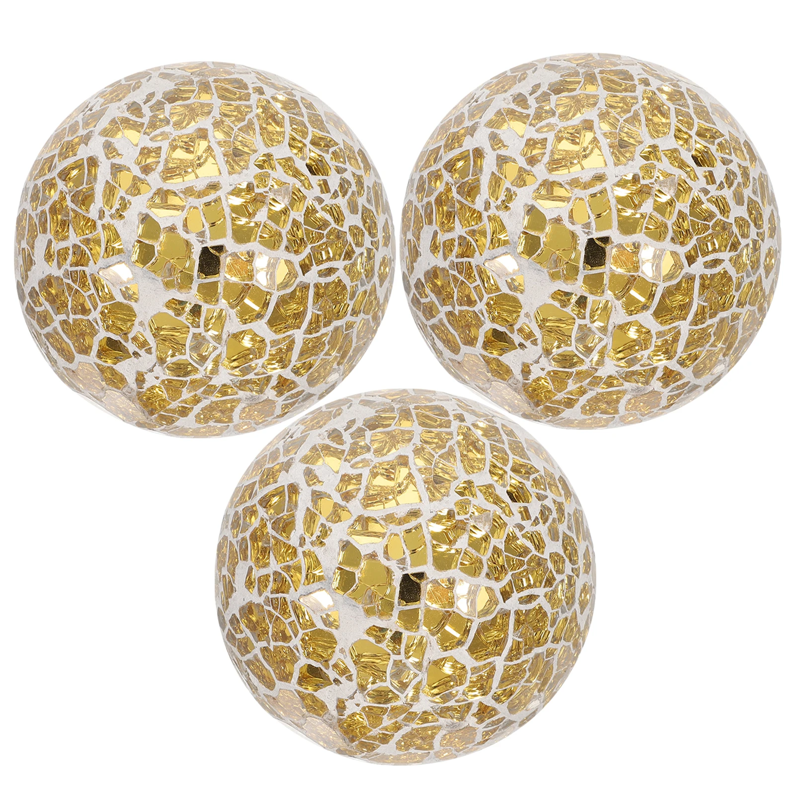 

3 Pcs Christmas Balls Tree Ornament Holiday Decor Desktop Foam Bright Colors Compact Lightweight Christmas Decoration Props Xmas