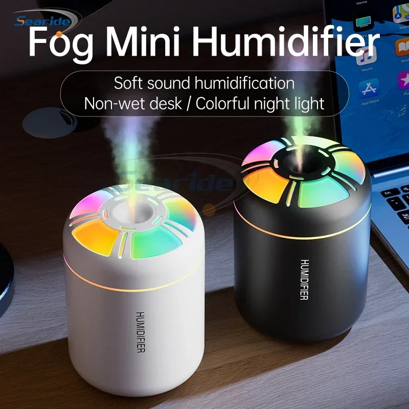 180ML Mini Air Humidifier Aroma Diffuser Essential Oil Purifier Aromatherapy Color Lights for Car Home Bedroom