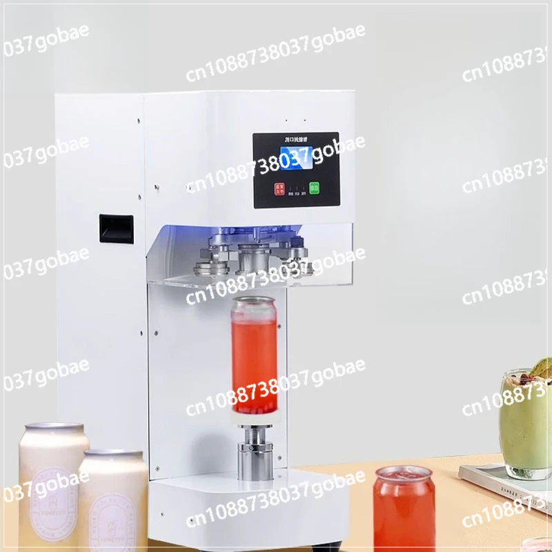 

Автоматическая машина для запечатывания банок. Машина для запечатывания напитков с молоком. Невращающийся подъемный счет.