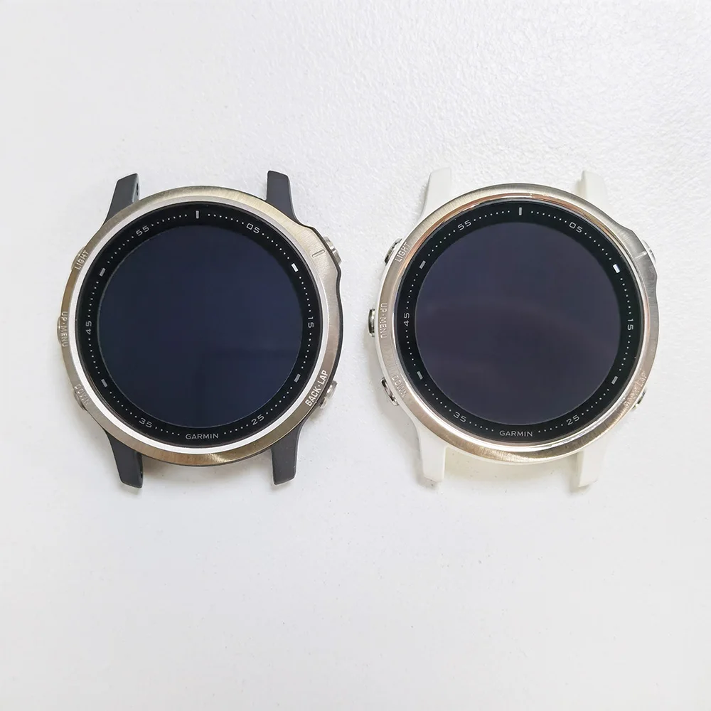 หน้าจอแสดงผล LCD สำหรับ Garmin Fenix 6S เคสฝาครอบด้านหน้าชุดหน้าจอ LCD อะไหล่ซ่อมดิจิไทเซอร์