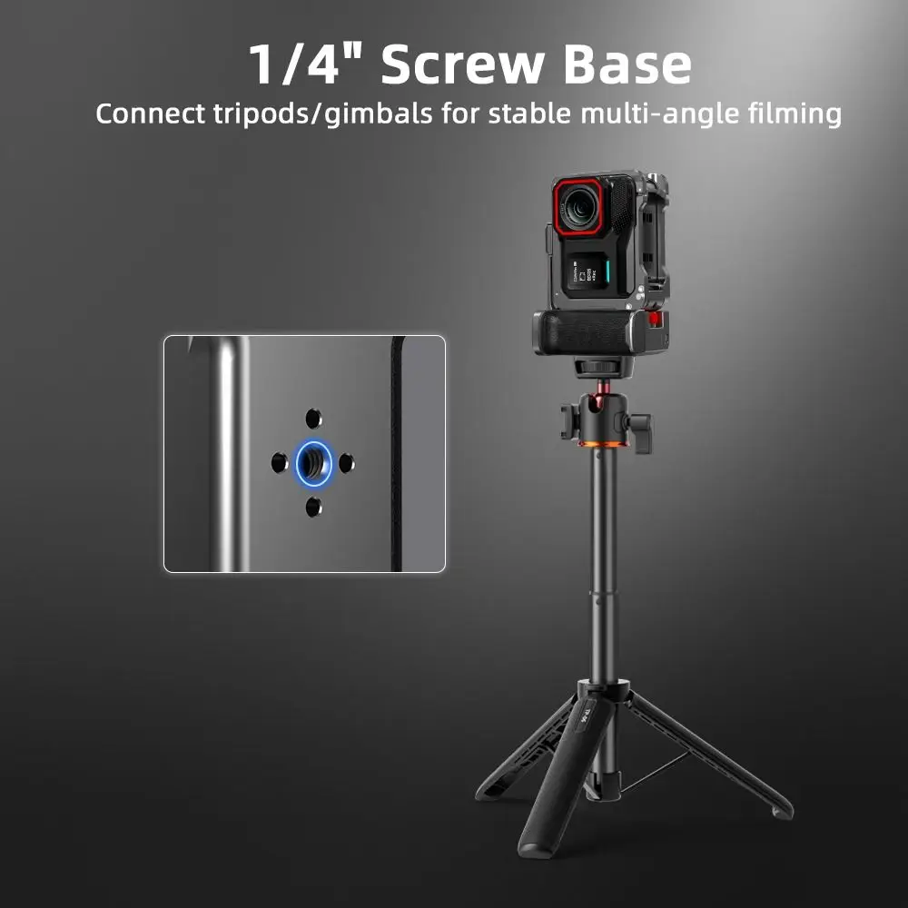 

Aluminum Alloy Xplorer Grip Kit Camera Frame Shutter Button Protective StreetGrip Vlog Holder for Insta360 Ace Pro 2/Ace Pro