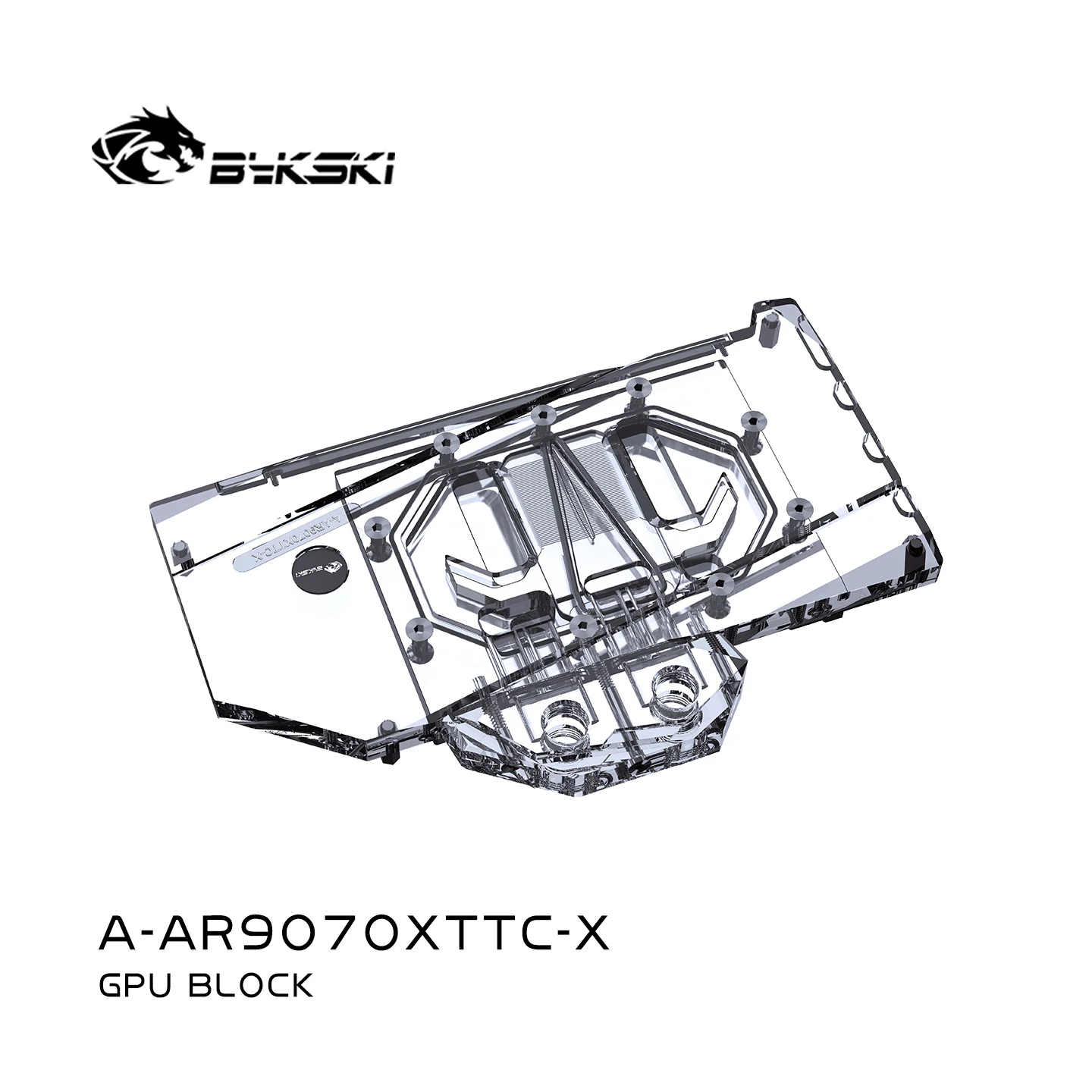Bykski GPU Block Utilizzare per ASRock Radeon RX 9070 XT Taichi OC Scheda Video Raffreddamento ad Acqua/Coperchio Completo/Radiatore in Rame A-AR9070XTTC-X