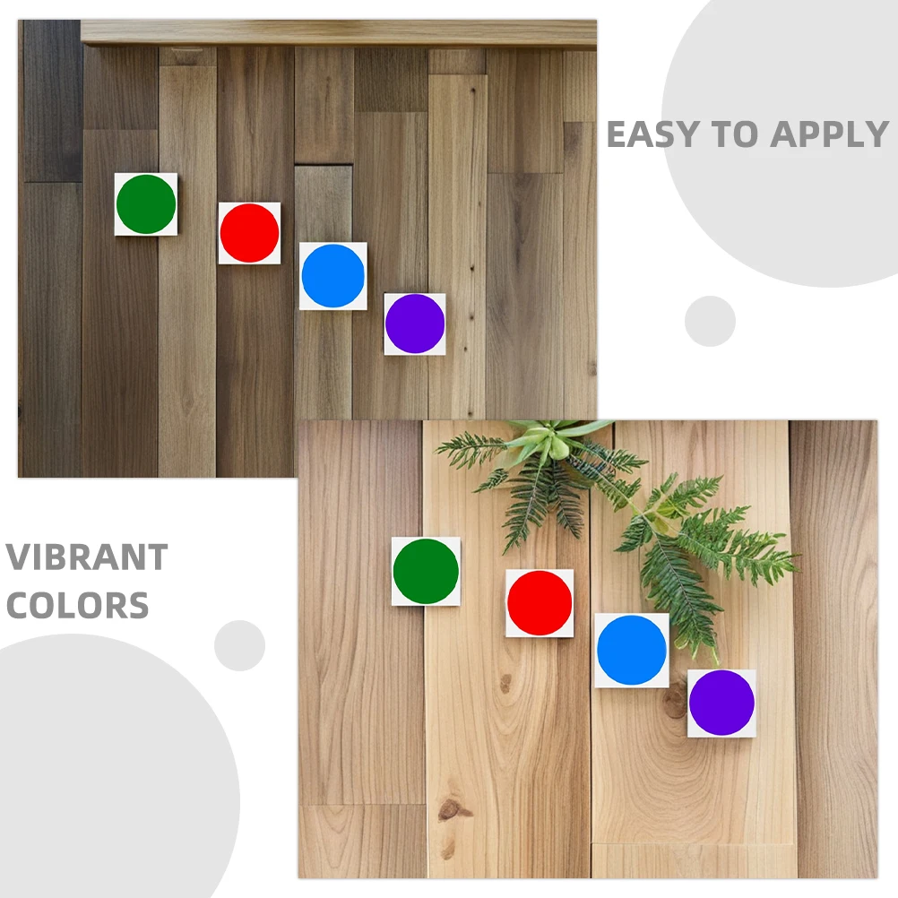 

1Set Colorful Self-Adhesive Round Floor Stickers for Classroom Line Spots Preschool Kids Educational Markers Day Dots Stickers