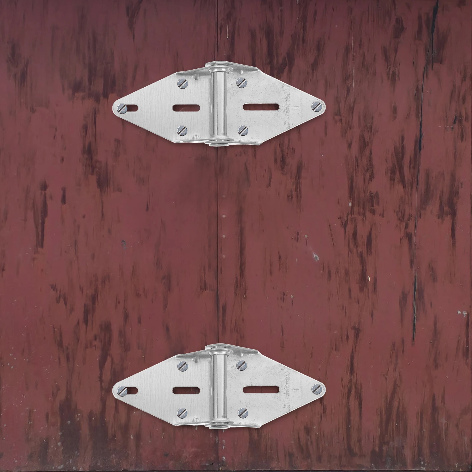 

2 Pcs Garage Door Hinges Self Closing Heavy Duty Spring Loaded Door Brackets Residential Commercial Compatible