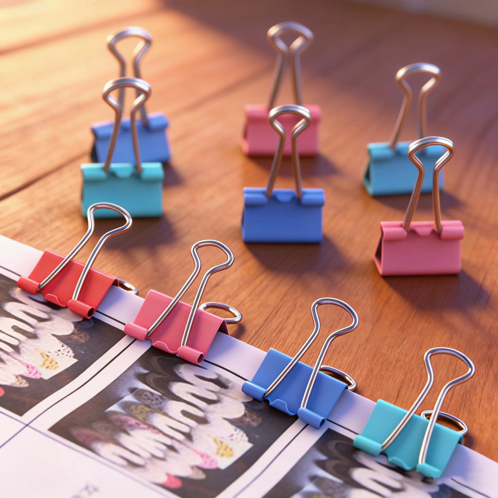 

48 шт. Металлические застежки для бумаги, офисные скрепки, цветовая организация документов, купюры, приемники и школьные принадлежности