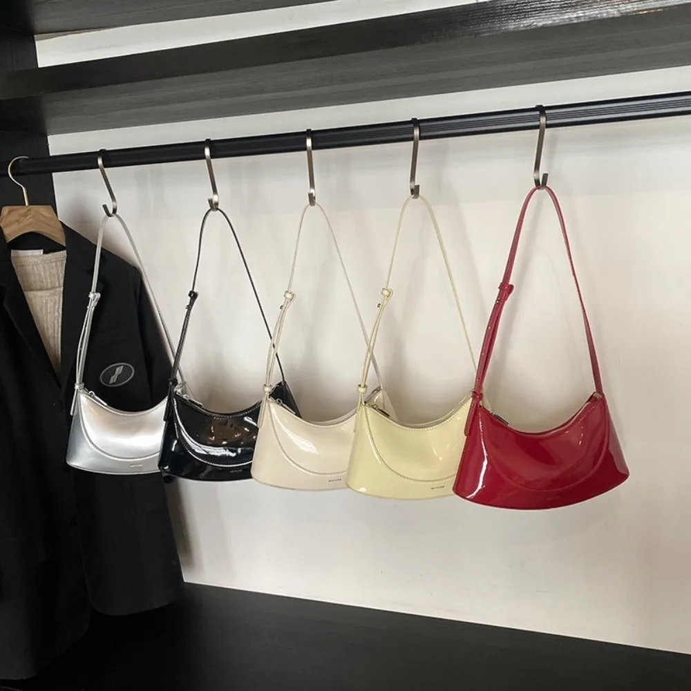 

Сумка-кроссбоди из искусственной кожи в форме полумесяца, универсальная сумка-кошелек, сумка через плечо из искусственной кожи, сумка-кроссбоди в корейском стиле, сумка для вечеринок