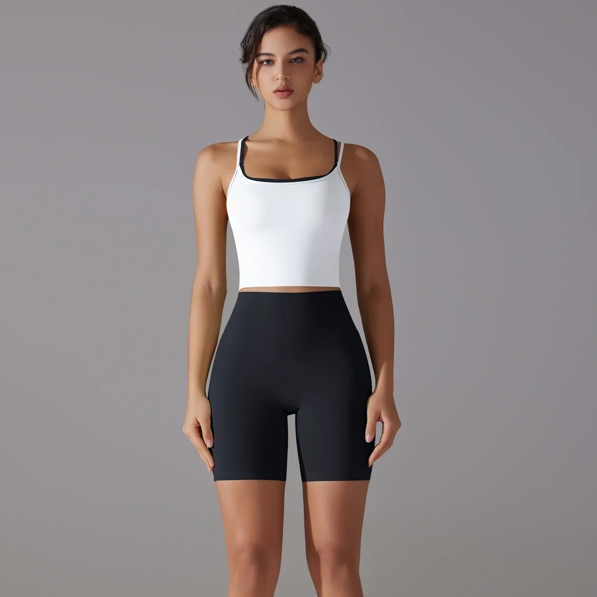 

Women Yoga Set Yoga BraTank Tops for Fitness Workout Sportswear Gym Clothing High Waist Shorts Sportswear Leggings Suits