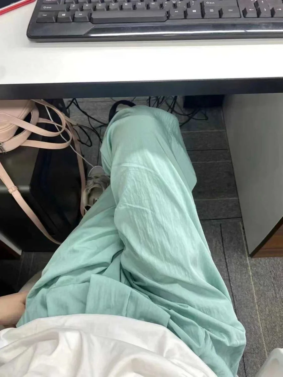 Damskie spodnie z wysokim stanem, luźne, codzienne, różowe, letnie, super wyszczuplające, zwiewne, z szerokimi nogawkami, prosty krój, długość do podłogi.