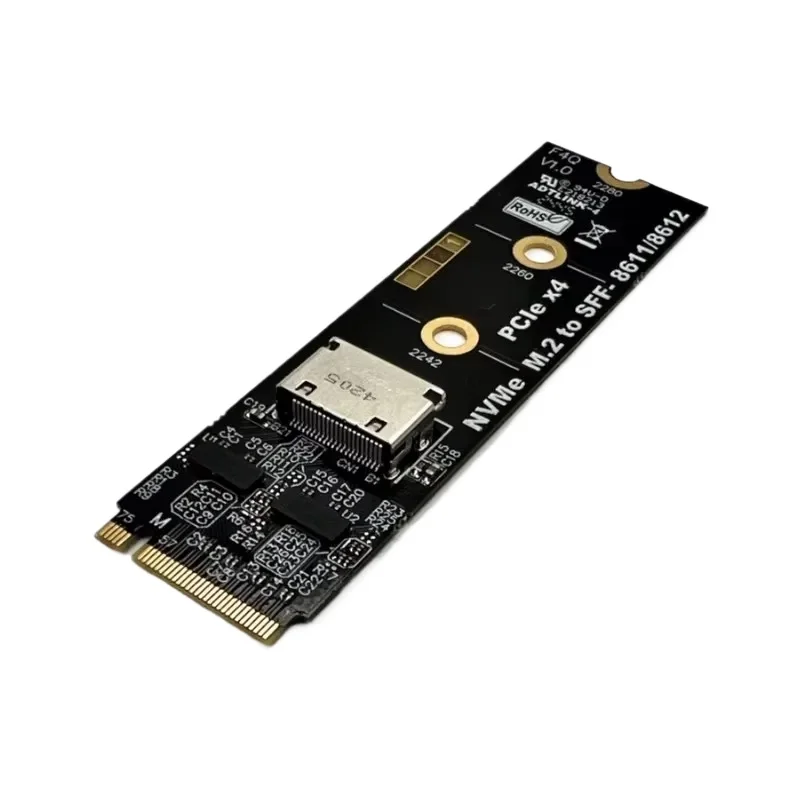 ADT-Link PCIe 4.0 X4 64Gbps eGPU Adapter OCuLink Laptop External Graphics Card GPU Dock Accessories M.2 NVMe to SFF-8612