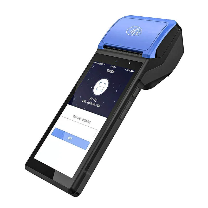 Smart 5.45 Inch Handheld Pos Android Billing Pos 4G All In One Mobile Pos Terminal With Printer