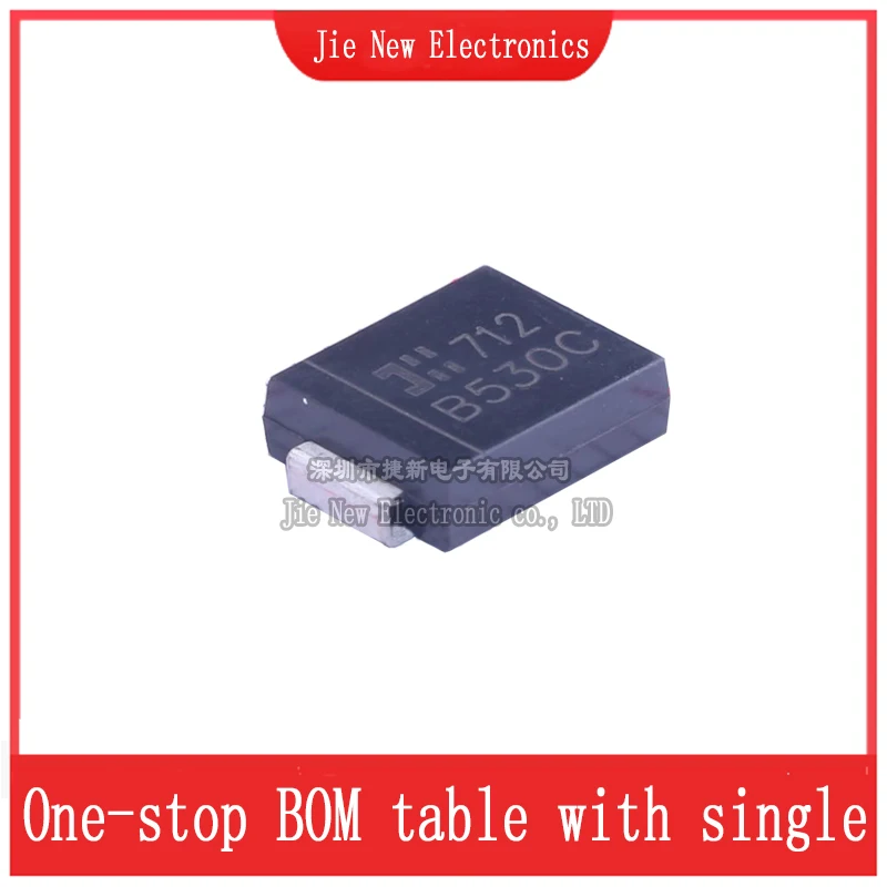 SMC(DO-214AB) B520C-13-F B530C-13-F B540C-13-F B550C-13-F B560C-13-F, B560C, B550C, B540C, B530C, B520C, SMD 쇼트키 다이오드, 50 개