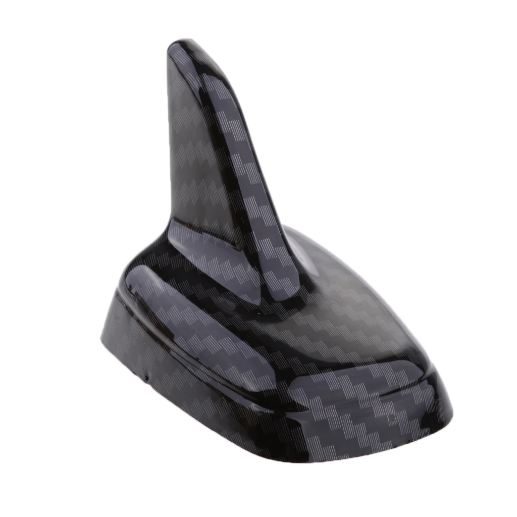 자동차 후면 상단 상어 핀 모양 안테나 장식, 장착하기 쉬운 하이 퀄리티 플라스틱 자체 접착 방수