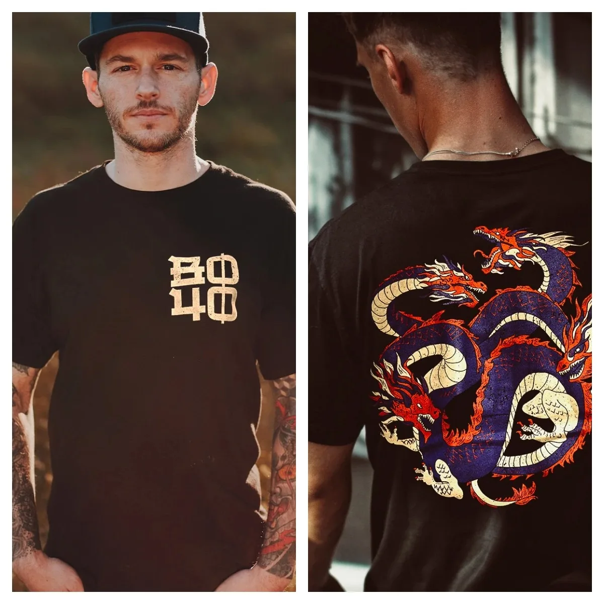Böhse Onkelz Doppelseitiges Muster T-Shirt – "Ein Böses Märchen" & "Aus Tausend Finsteren Nächten" Deutsche Punk-Rock-Band – Detail 8