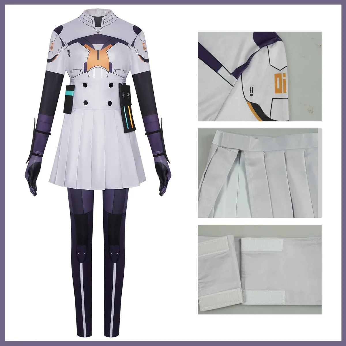 Game The Hundred Line -Last Defense Academy- Kirifuji Nozomi Cosplay Costume Jumpsuits Combat Uniform Wig Woman Sexy Party Suit