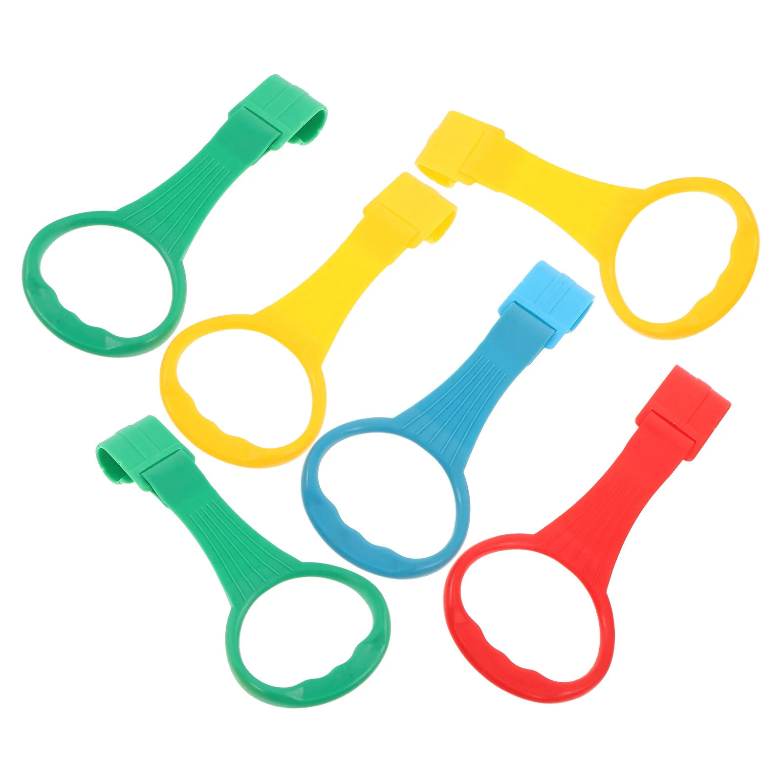 

6Pcs Baby Play Yard: Infant Pull Up Rings for Walking Support Activity Handles Stabilizer Enclosure Playpen Indoor Safety Rail