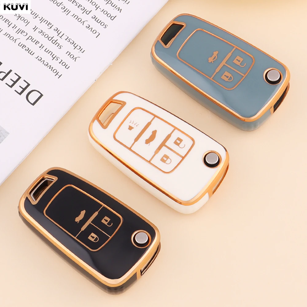 3 4 أزرار حافظة مفاتيح السيارة من البولي يوريثان الحراري لسيارة شيفروليه كروز أفيو تراكس شراع ماليبو لأوبل فوكسهول أسترا كورسا ميريفا إنسيجنيا #3
