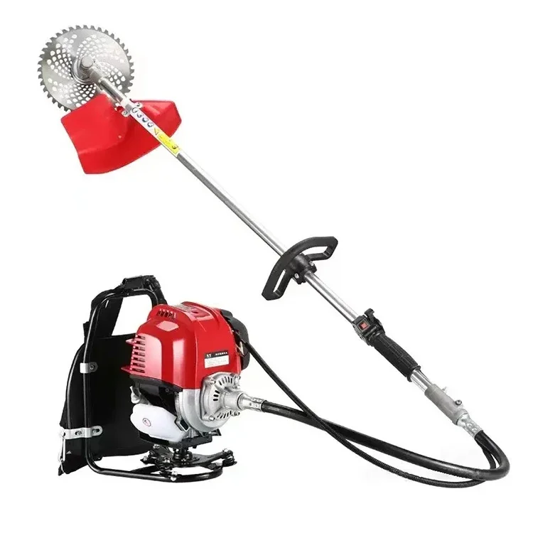 

Knapsack Type Most Powerful 4 Stroke Grass Trimmer Gasoline Lawn Mower/ High Quality Grass Cutter Machine