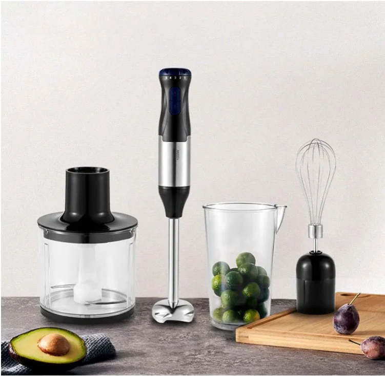

Electric Egg Beater 5-speed Stirring, Meat Grinder, Stainless Steel Blade, Meat, Vegetables, Fruits, Baby Food