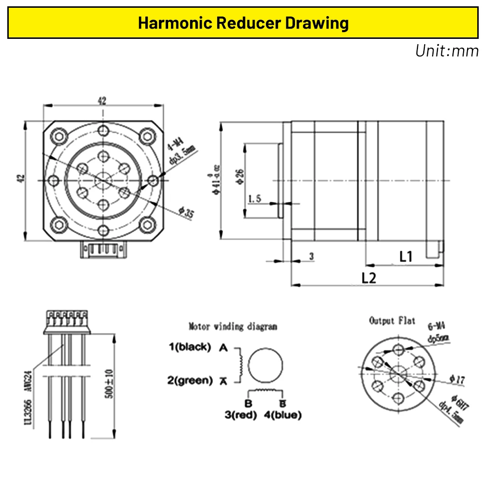 Imagem -04 - Precisão Mini Harmônico Redutor Robô Industrial Manipulador Braço Comum Automação Redutor Arcmin 30:1 Alta