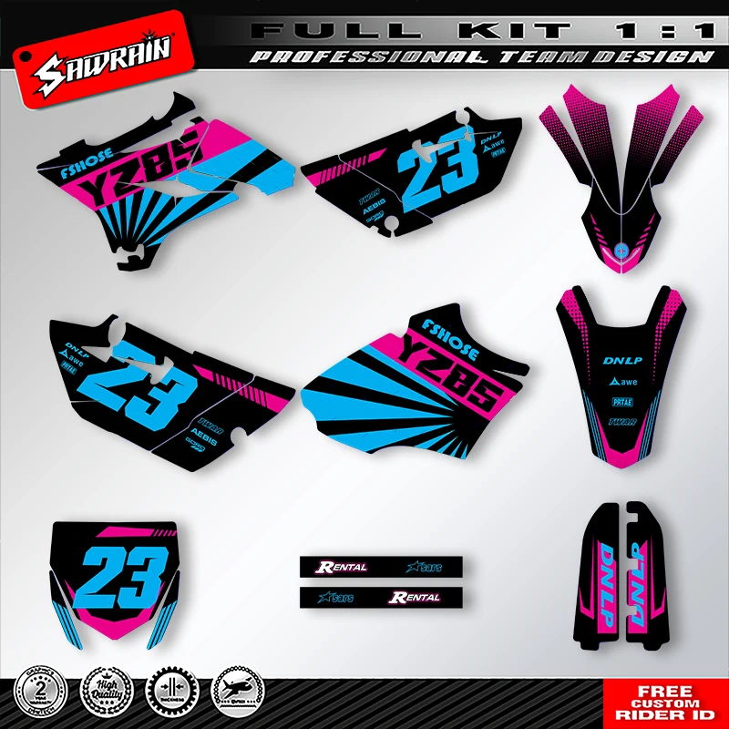 

Комплект графических наклеек Sawrain Racing для Yamaha YZ85 2015 2016-2021 009
