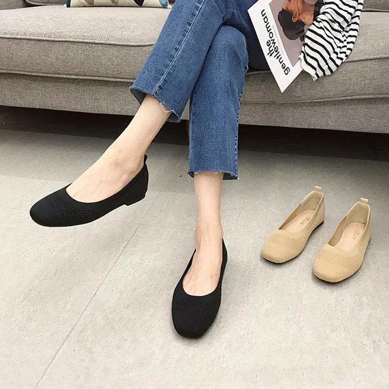 Women\'s flat shoes fashionable hollow out anti slip rubber sole casual shoes 2023 new model