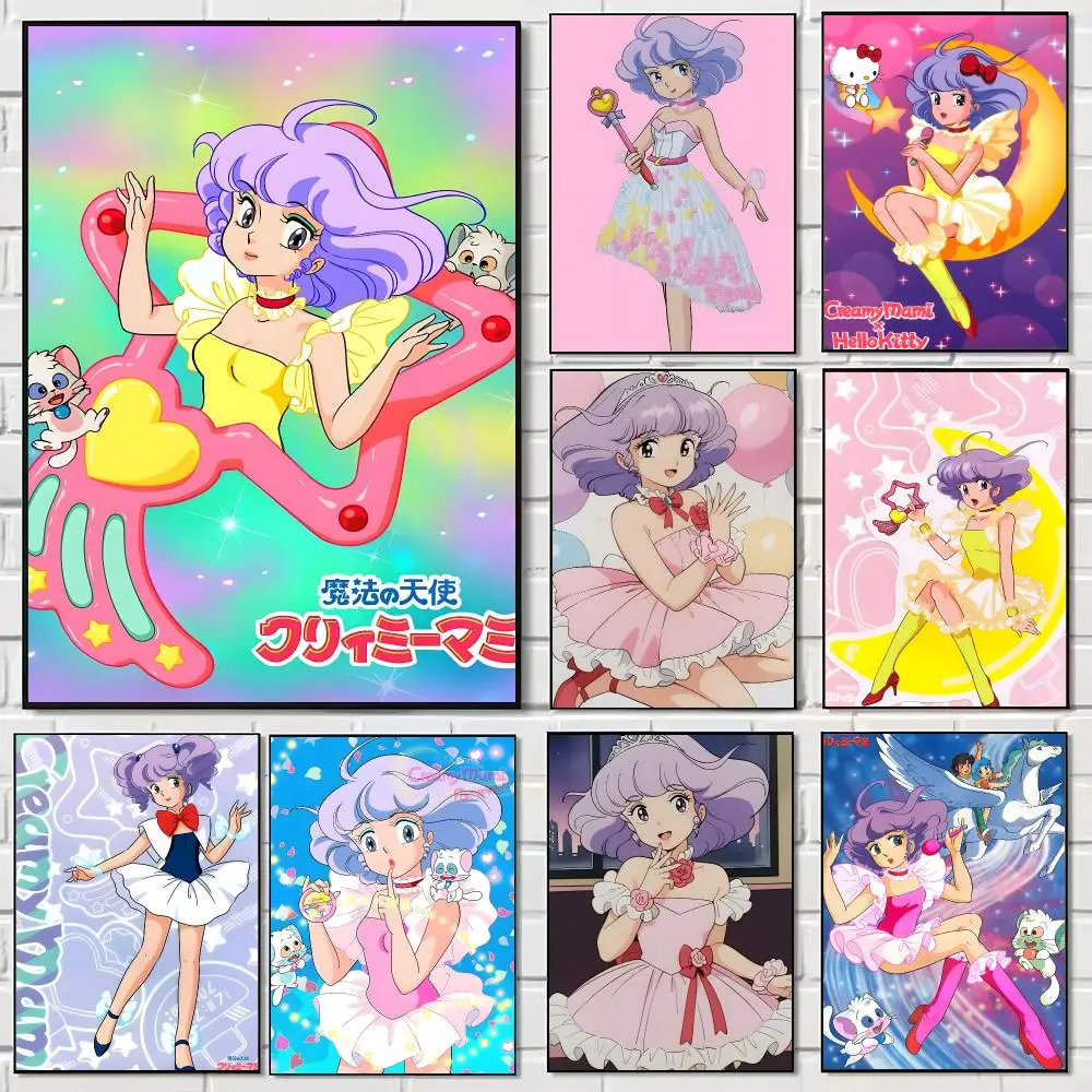 Japanese Anime M-Magical Angel Creamy Mami Poster Pegatina artistica HD autoadhesiva impermeable para salon dormitorio