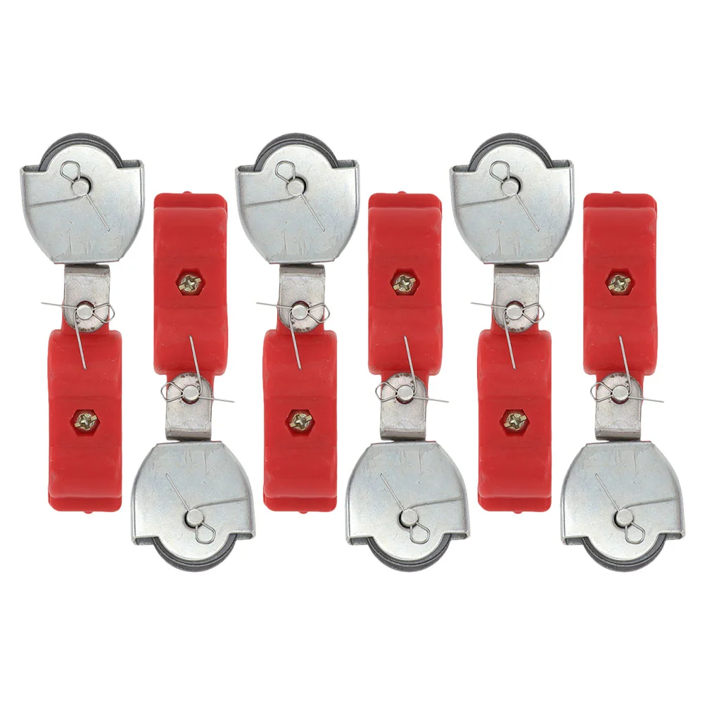 6 Pcs Cable Pulley Wheel Swivel Block Pulleys for Rope System Garage Heavy Loading Wire Duty Lifting