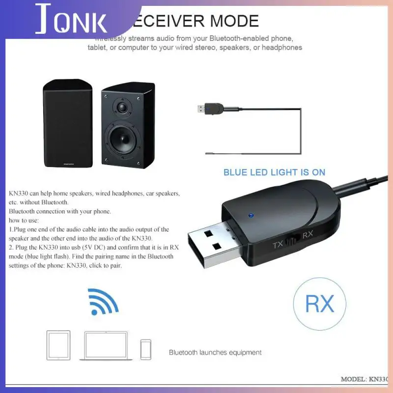 3 In 1 USB Wireless Bluetooth Adapter Audio Transmitter Receiver For Switch PS4 And PS4 PRO 3.5mm Car Audio Adapter V5.0