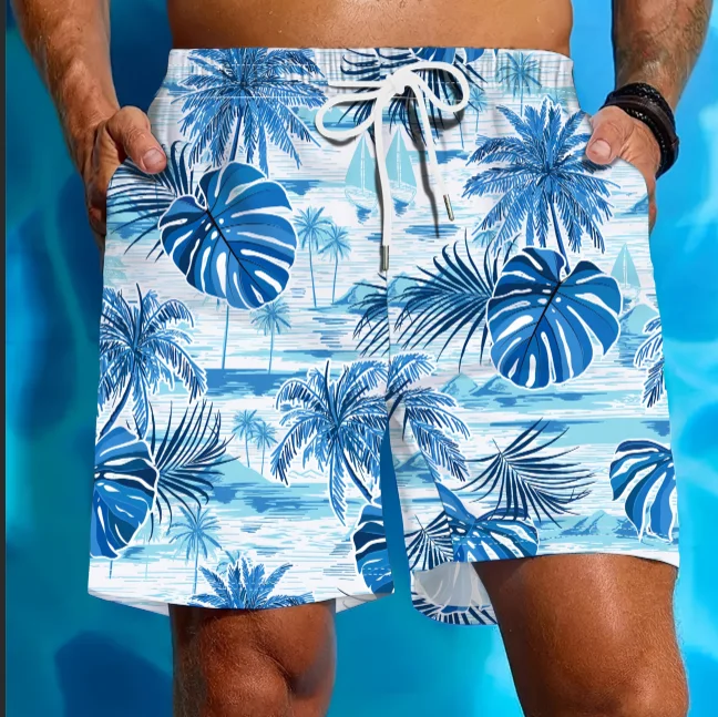 2026 Summer Fashion Vacation Seaside Surfing Fitness Training Competition Quick Drying Sportswear Summer Men's Shorts Large