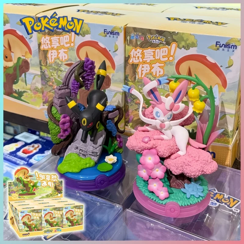 本物の新しい-funism-ポケモン-イーブイ-ブラインドボックス-トレンディなおもちゃ周辺機器デスクトップ置物置物ハロウィン-クリスマス男の子ギフト