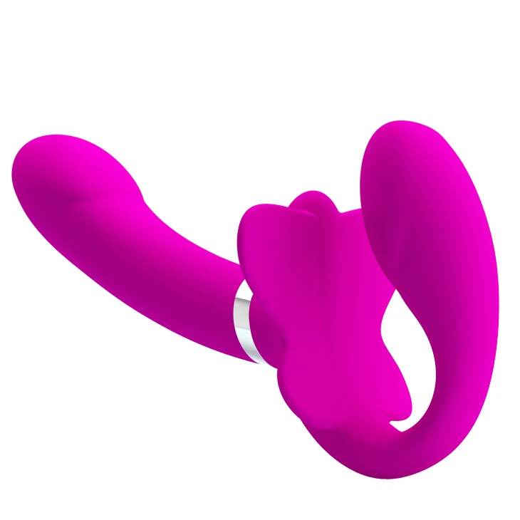 Strapless 12 Speed Strap-on Dildos Vibrators For Women  Vibrating Double Penetration Strapon Vibrator Lesbian