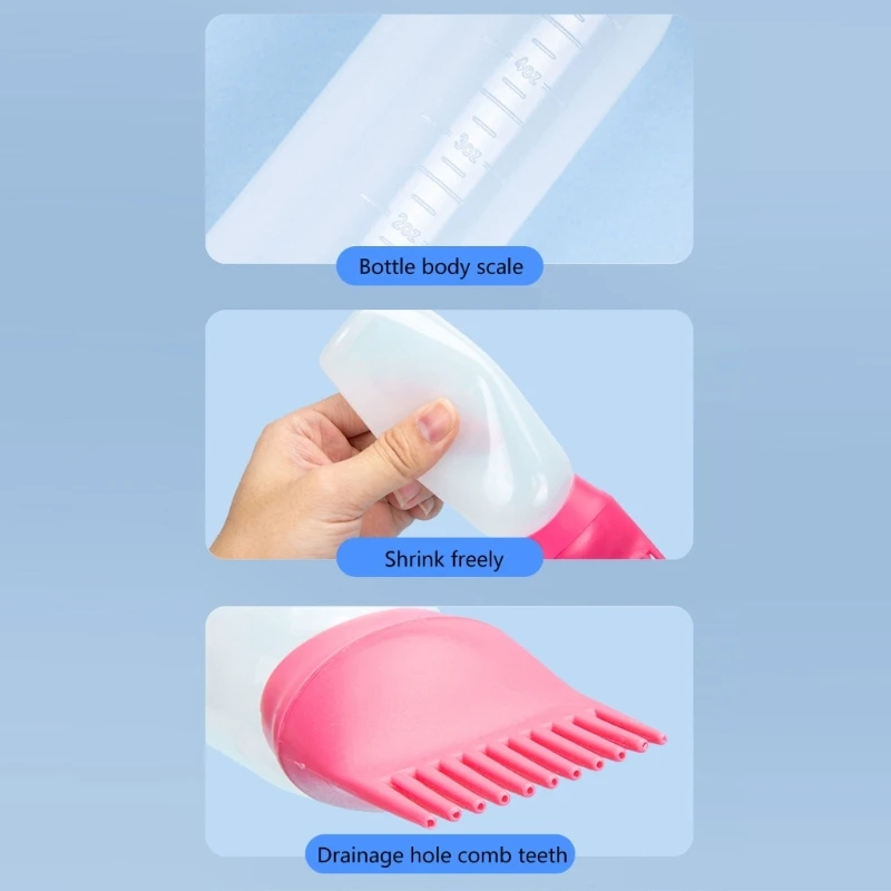 Juego peines para cabello 6 uds., peine para masaje del cuero cabelludo doble cara, peine para peinado navideño