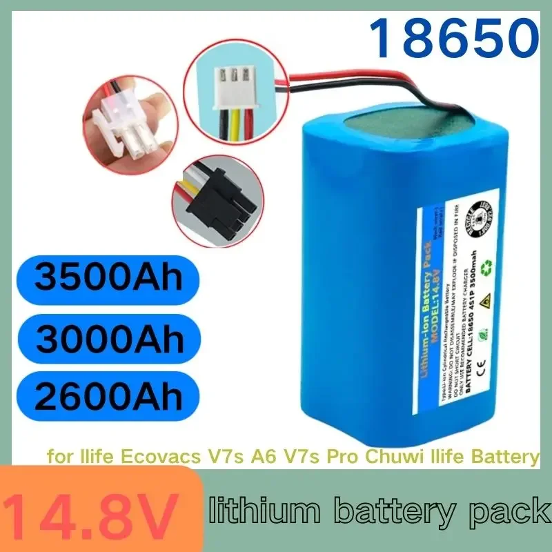 2600mAh 14.8V for Liectroux C30B E30B for Proscenic 800T 830P 820P 820T 820S Vacuum Cleaner Li-ion 14.8V bateria recargable