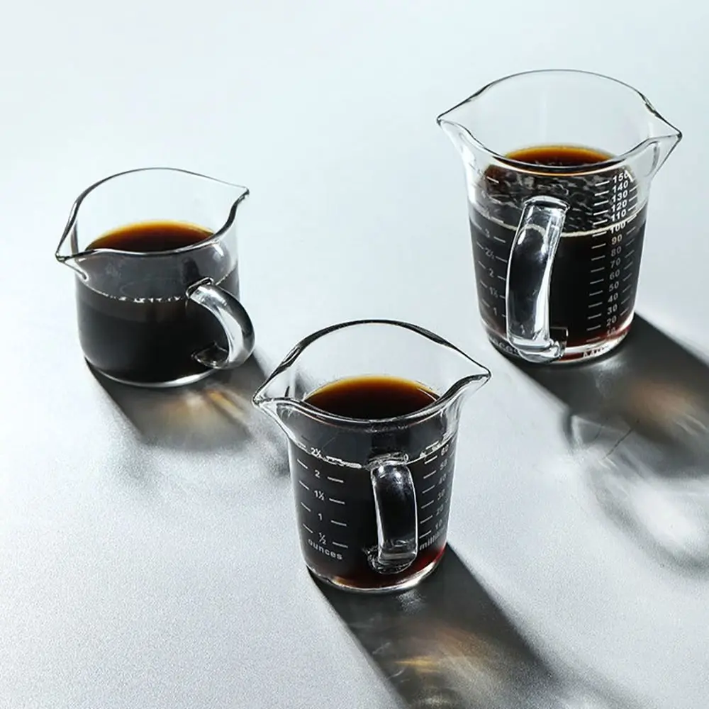 Coffee And Milk Cup Small Measuring Cup With Mini Scale,Glass Measuring Cup,Espresso Measuring Cup,Shot Glass