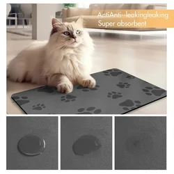 Absorb Water Pet Placemat Dog Food Bowl Mat Cat Feed Mat Cat Dog Drinking Feeding Placemat Pet Bowl Pad Feeder Mats