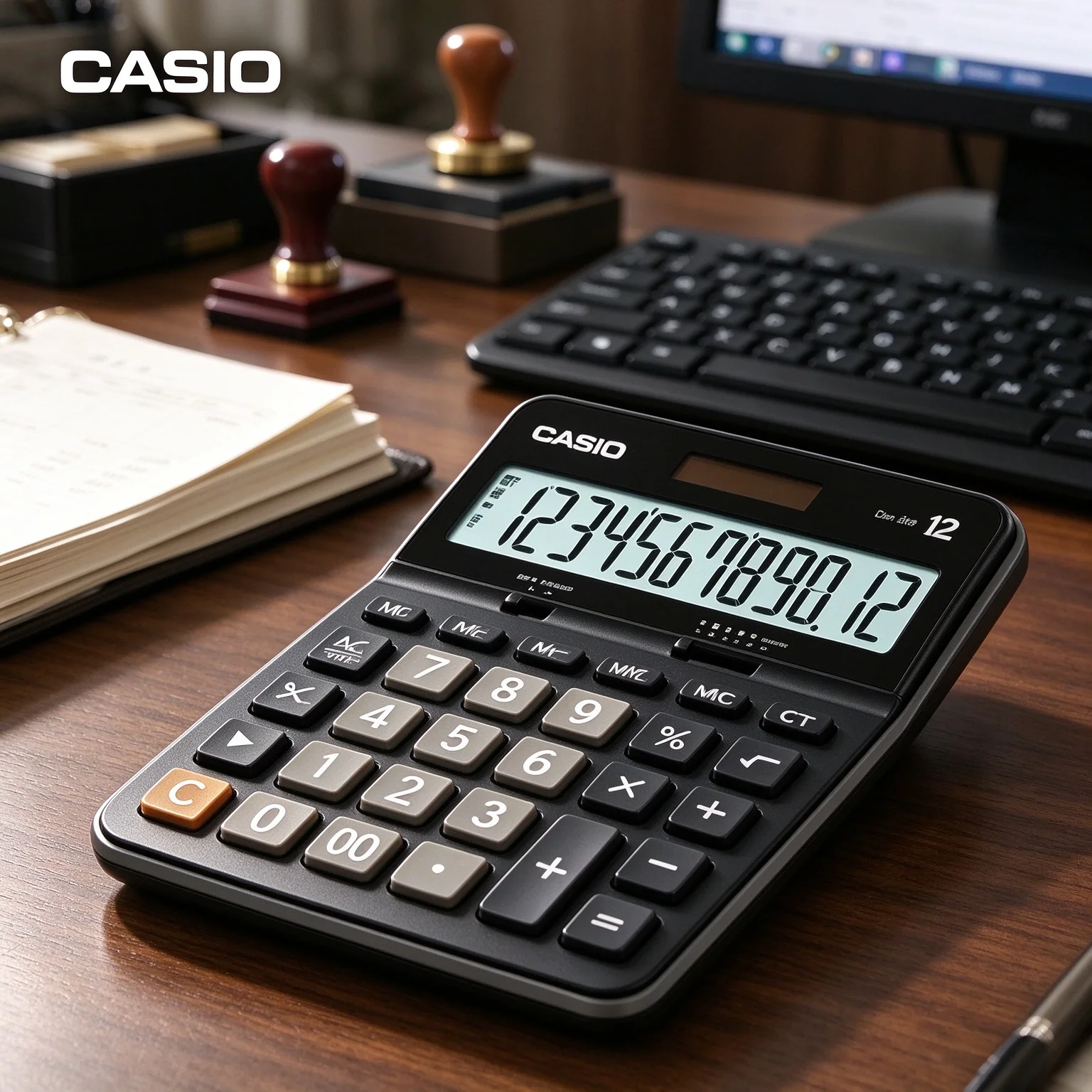 Casio /Invoice Calculator /Budget Calculator DX12B/120B DX12B GX12B/14B/120B Sensitive keys for office bookkeeping