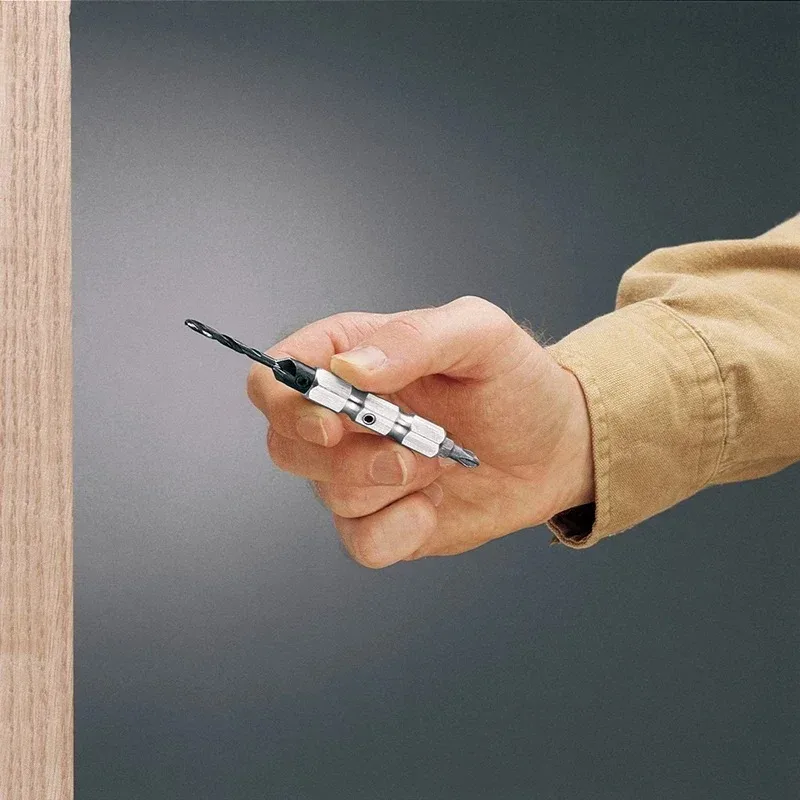 DEWALT DW2700 DW2701 DW2702 Unità completa per trapano a vibrazione # 6 # 8 # 10 Accessori per punte da trapano per legno svasatore 2 in 1 da 6 mm 8 mm 10 mm