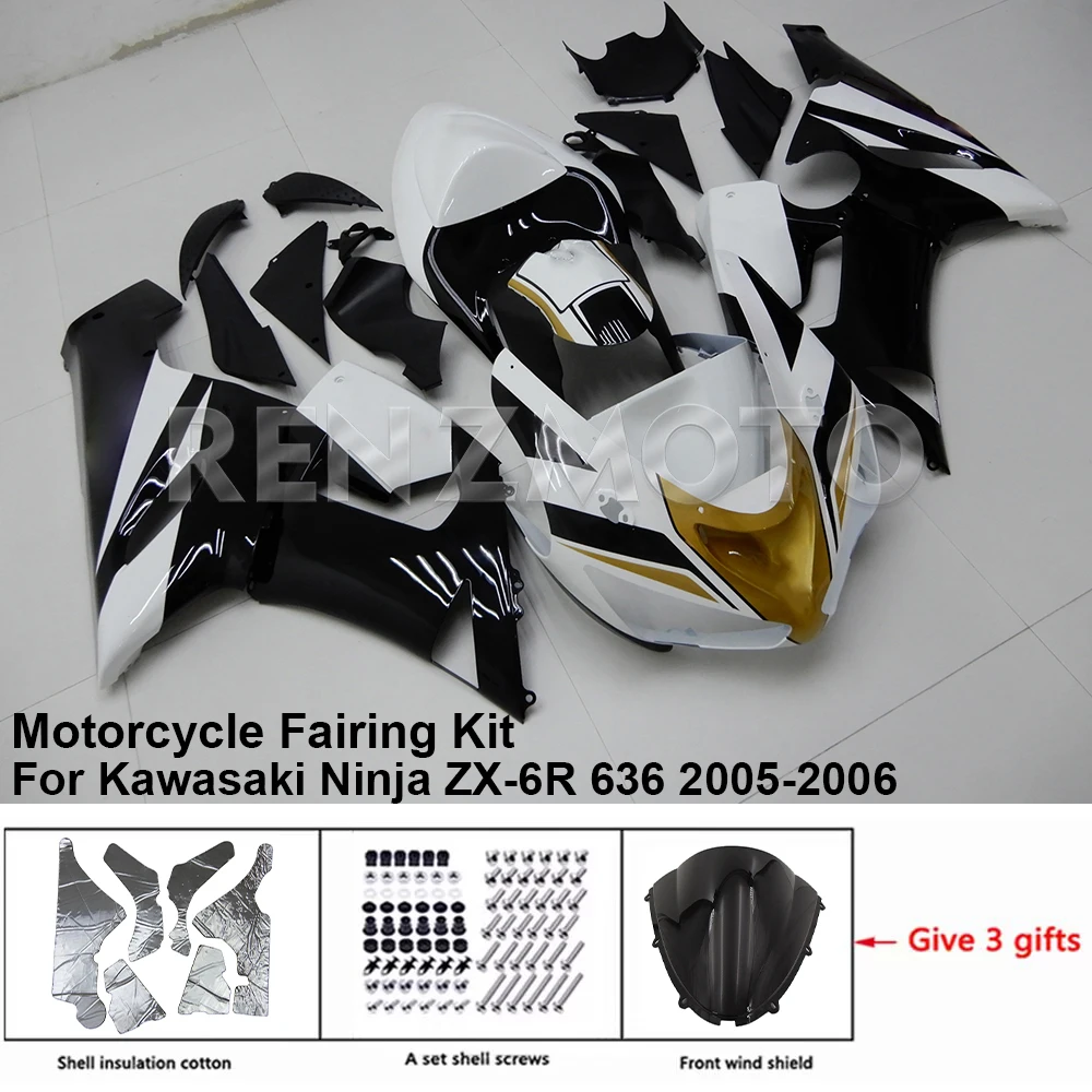 

K0605-114a Motorcycle Fairing Set Body Kit Plastic For Kawasaki Ninja ZX-6R 636 2005-2006 Accessories ABS Injection Bodywork