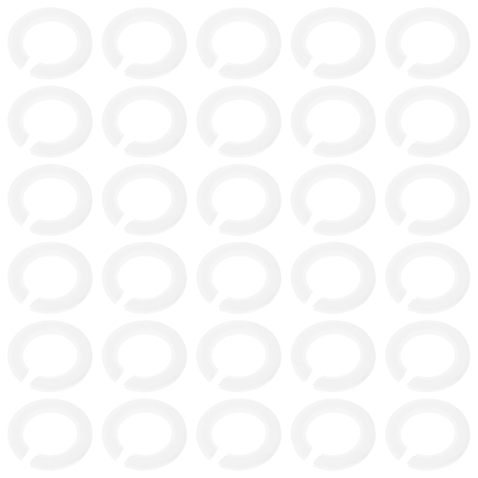 

50Pcs Lamp Holder Conversion Buckle E27 to E14 Adapter Ring Plastic Lampshade Reducer Lamp Socket Adapters for Home Office