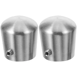 Tapones de pasamanos de tubo redondo, 2 piezas, tapones de extremo de escalera para cubierta de escaleras interiores