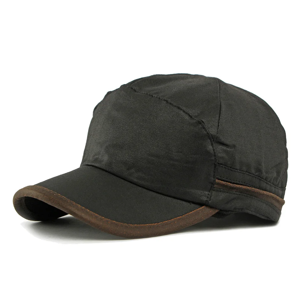 Akkad Kuti New Arrival  Fleece Lined Thickened 6-Panel Cap Unisex Japanese Retro Full Closed Warm Winter Baseball Hat