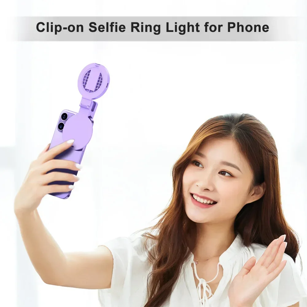 Three New Fill Light Cell Phone Selfie Mirror Rear Camera Selfie Reflector HD Live Beauty Artifacts Universal for Phone