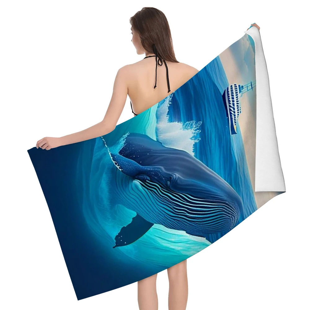 Home bath towels for the body towels bathroom quick drying microfiber beach Oil painting style man large sports towel aaaa