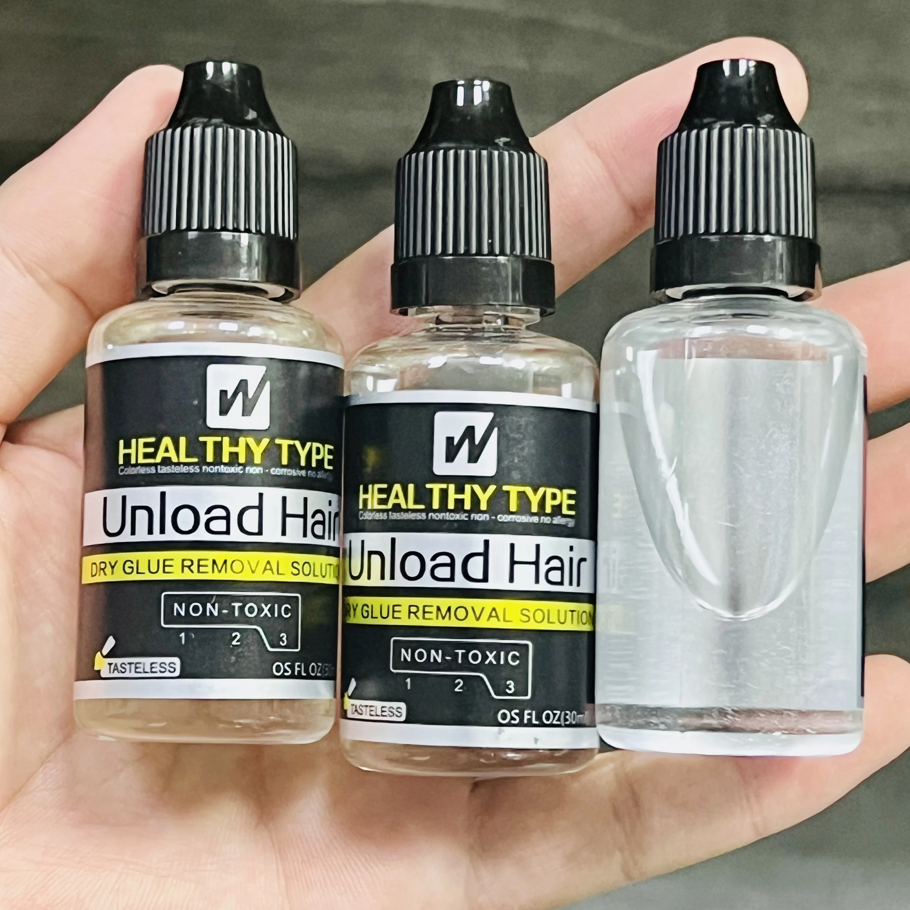 

1/P lace wig glue remover Hair Extension Remover For Wigs Toupee Tape Wig Adhesive Hair Remover 1oz 30ml for Lace Front Wig glue