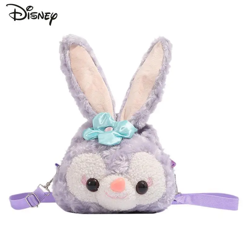 

Disney StellaLou Plush Crossbody Bag Soft Cartoon Rabbit Shoulder Purse Zipper Closure Casual Purse Handbag