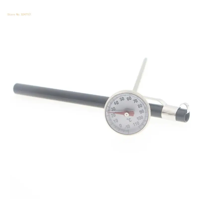 Instand Read Dial Thermometer with Metal Probe for The Coffee Drinks Chocolate Milk Foam Home & Commecial Dropship