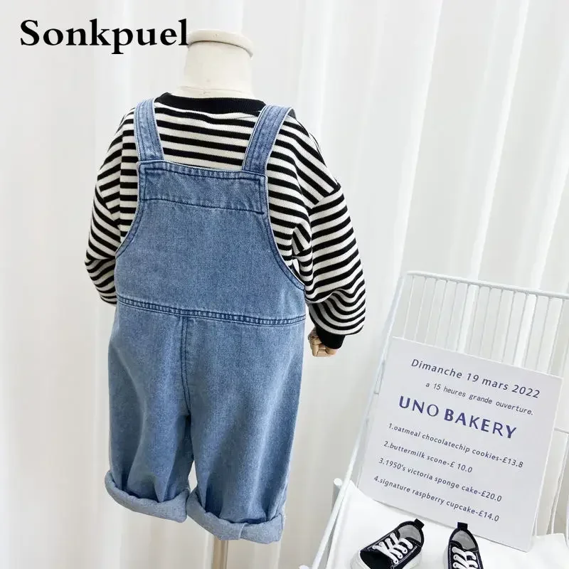 Children\'S Overalls Pants Boys Fall Pants New Baby Trousers Spring and Autumn Jeans Girls Pants