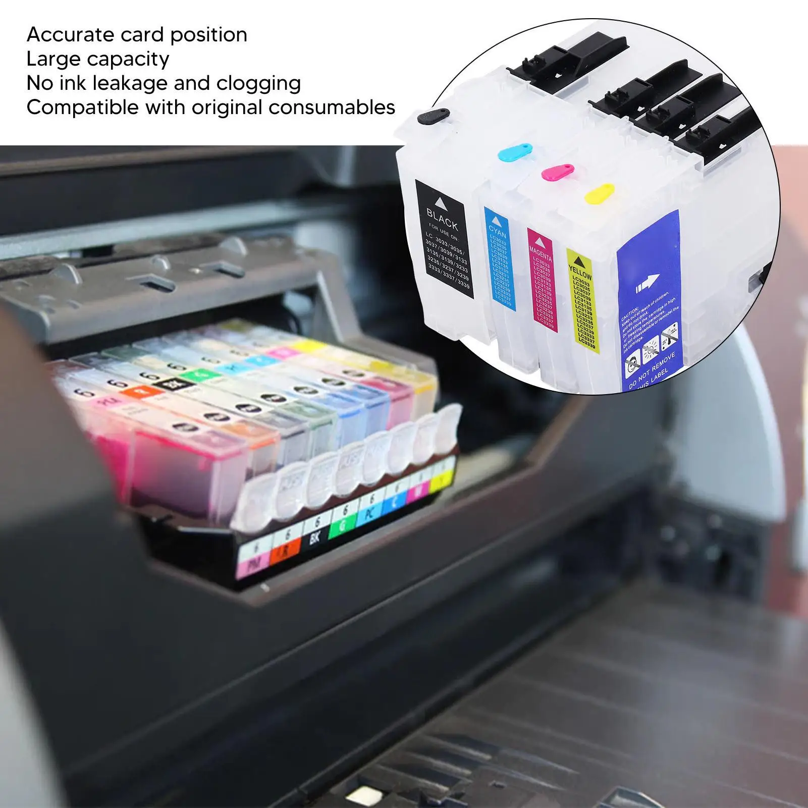 Leak-Proof Ink Cartridge for photo Printing - Compatible Printer Cartridges