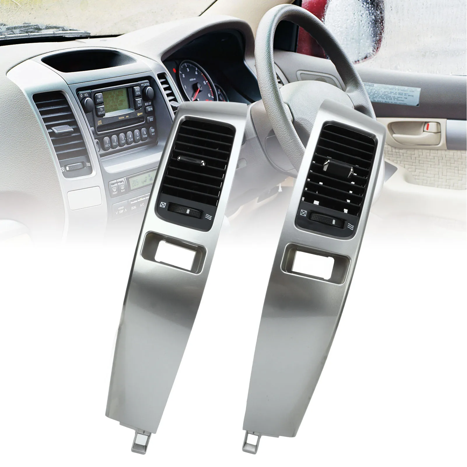 

Dashboard Air Vent Assembly Dashboard Air Vent Panel Easy To Install Decorative 55475‑60040 Non Deform Wearproof for Car
