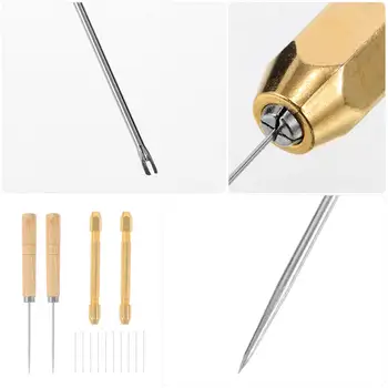 1 Set Haarwurzelwerkzeug mit austauschbaren Nadeln, robustem Kupfergriff, komfortablem Griff und Ahle für DIY-Haarverjüngung und Bastelarbeiten 10 best sales Werkzeug zum Wiederverwurzeln - №9
